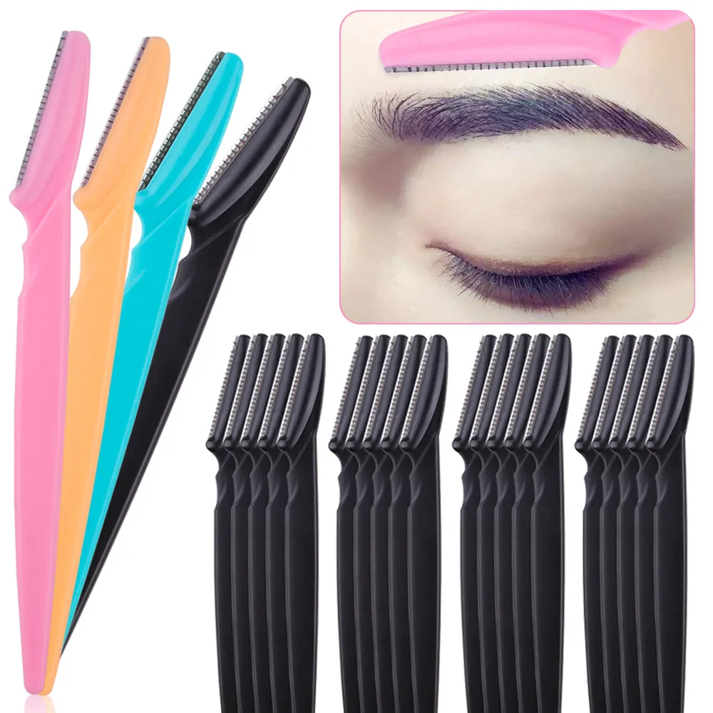 Eyebrow Trimmer with Safety Cover, Multipurpose Face Shaving Razor ...