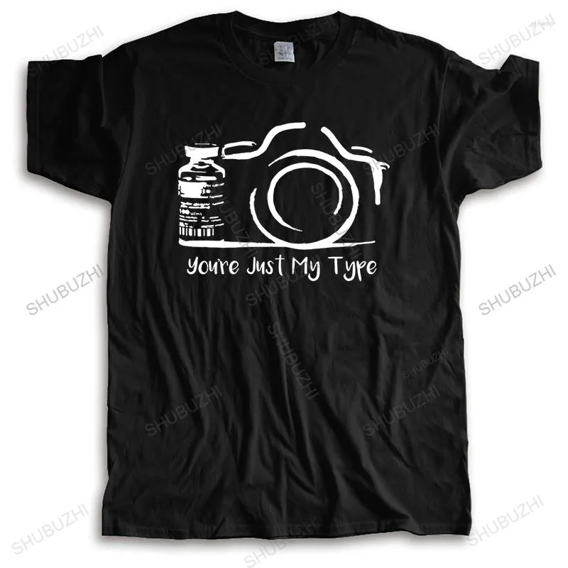 T-shirts pour hommes T-shirt d'été Tops noirs pour hommes T-shirt à col rond Pographer Pography Camera Unisexe Shubuzhi Brand Tee-shirt en coton