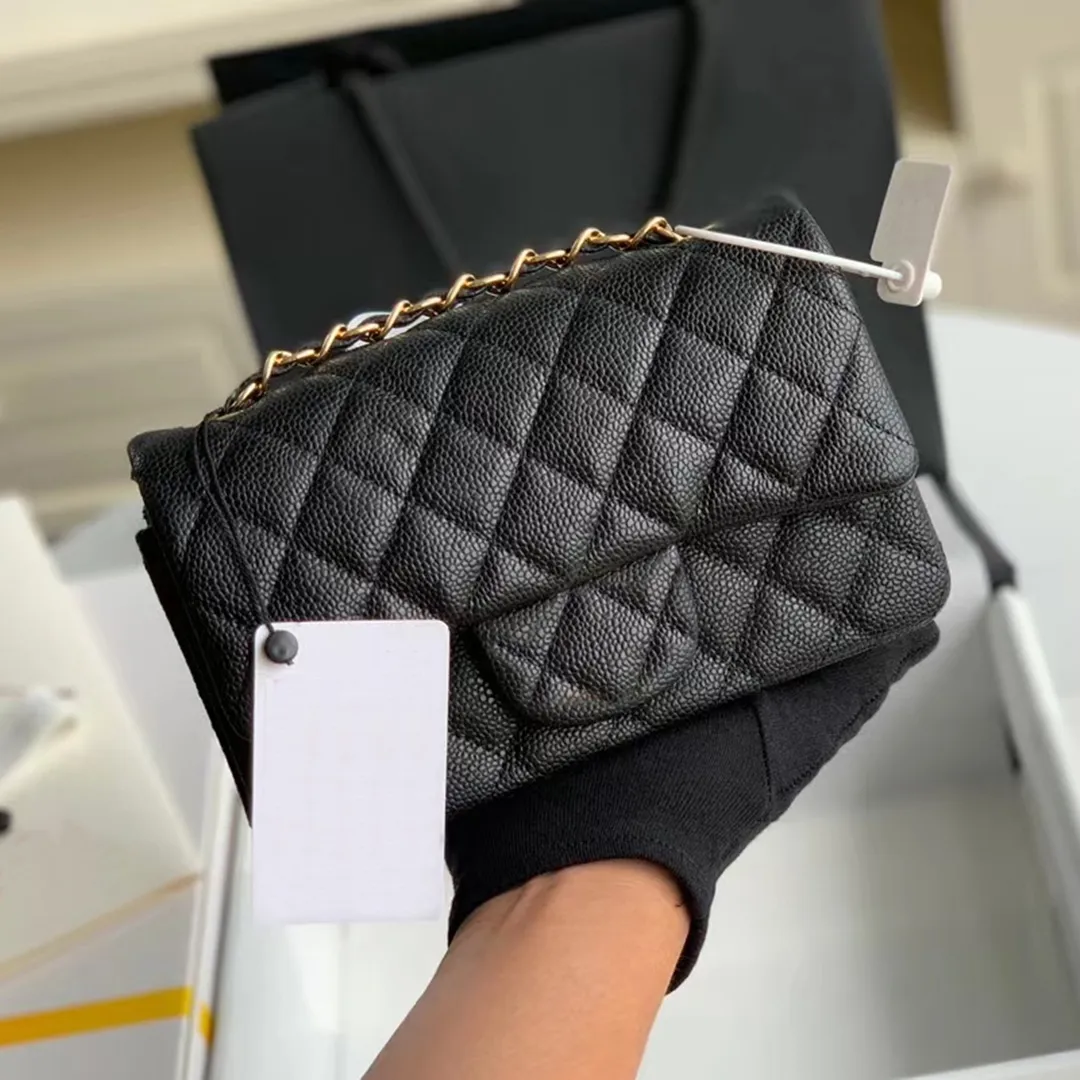 Designer Caviar Lambskin Crossbody Bag 20cm High Quality Designer Caviar Lambskin Crossbody Bag 20cm High Quality