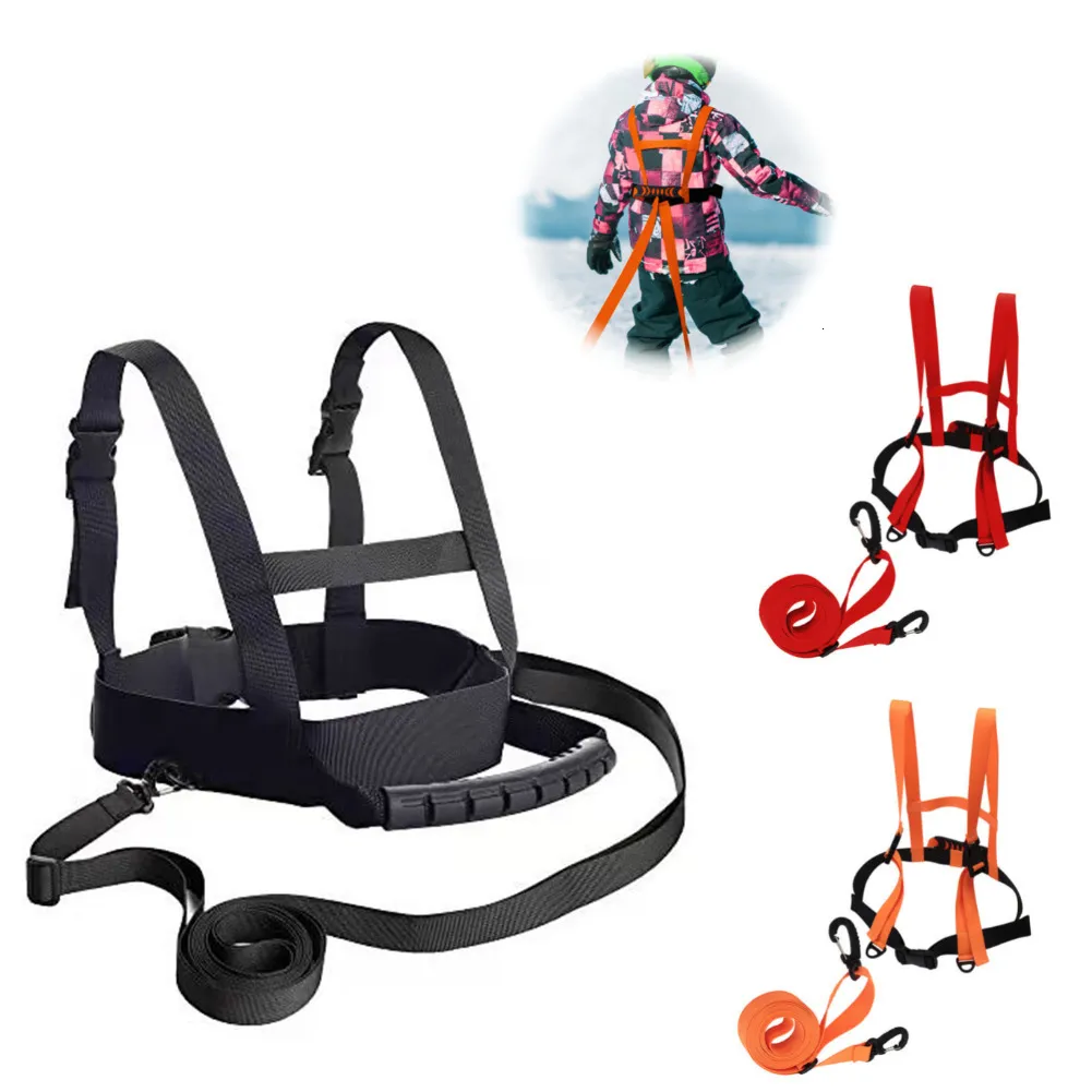 Ski Snowboard Sacs Enfants Formation Ceinture Anti Chute Sangle De Poitrine Ski Sécurité Traction Harnais Corde avec Boucles De Sangle En Nylon 230729