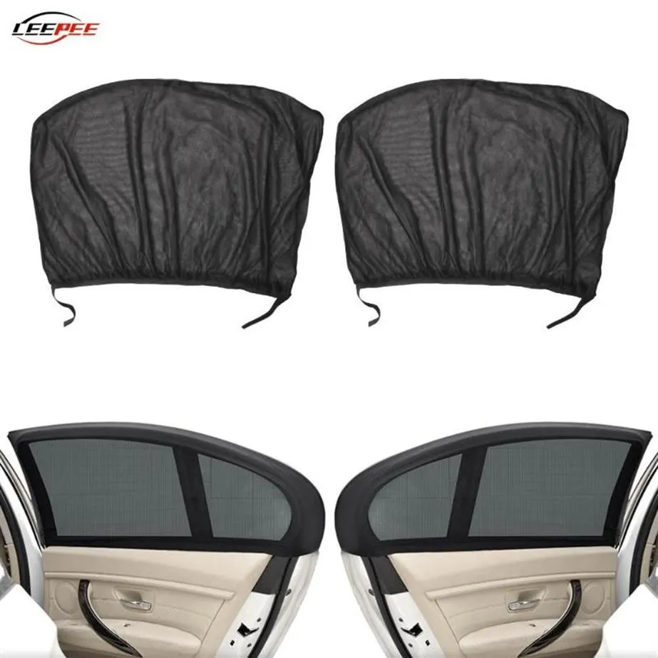 Pare-soleil de voiture 2 pièces 50x110cm rideaux en maille pare-soleil porte côté fenêtre couverture UV Protection bouclier Auto accessoires Interior216c