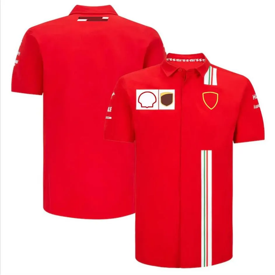 Novedad de verano 2022, polo con solapa, manga larga, logotipo del equipo de fórmula uno, ropa personalizada, camiseta de fan de f1 de gran tamaño 2123