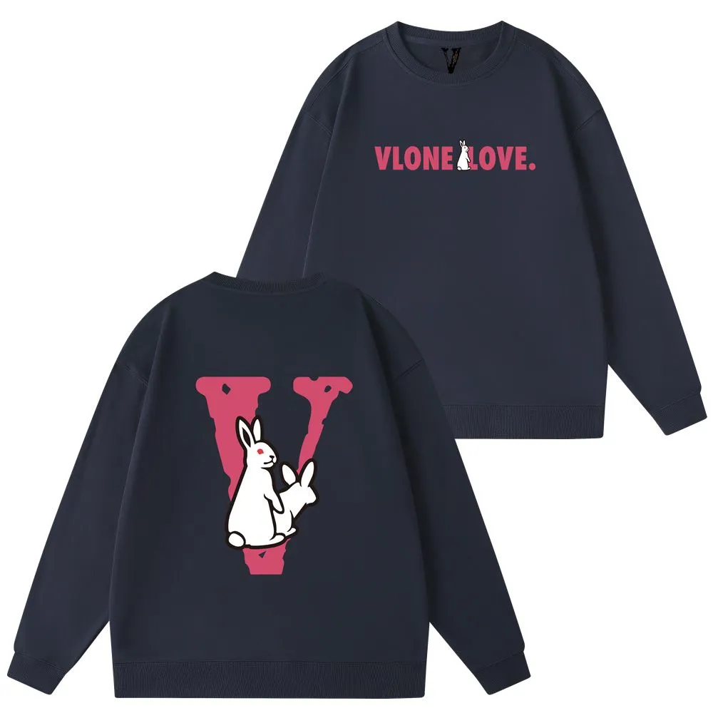 Vlone Women Bluza Bluza Bluzy Bluzy Unisex list graficzna bluza z kapturem termiczna z kapturem z kieszonkową bawełnianą koszulki dla kobiet projektantki