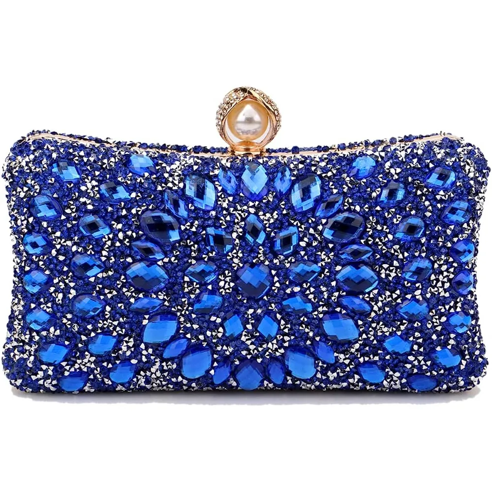 Waist Bags Women Evening Clutch Pearl Purse Multicolor Crystal Wedding Ball Handbags Chain 230729