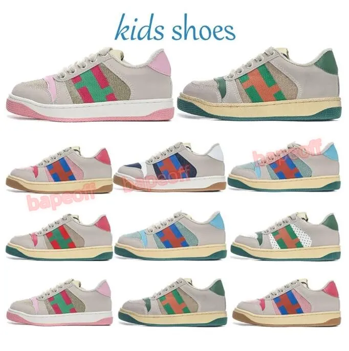 chaussures de créateurs pour enfants baskets chaussures pour enfants Garçons Filles bébé Toddler Green sports Waliking Spring Low 26-35