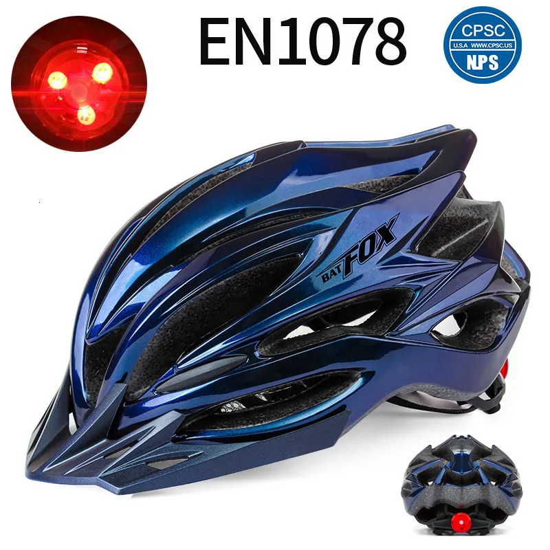 Helmy rowerowe Hełm Batfox Ultralight With Back Lights Men Men Road Mtb Rower Safety Hat Professional rower 2307728