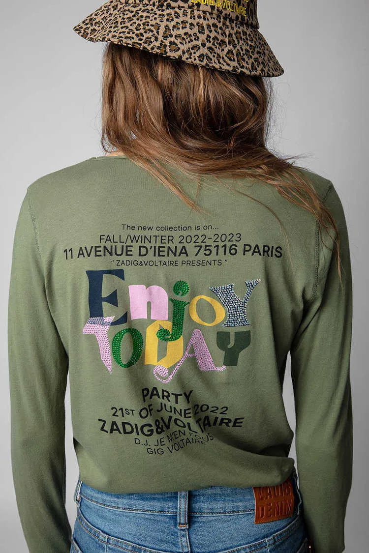 DHgate.com:Zadig & Voltaire Womens Long Sleeve Cotton T