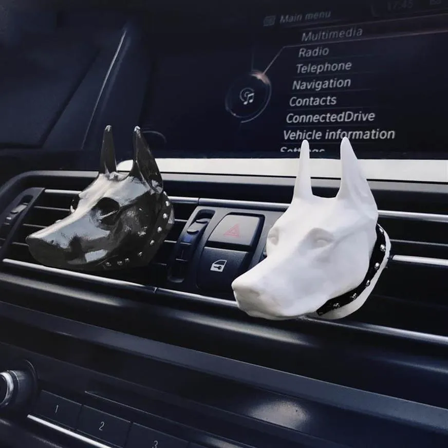 Car Air Freshener Doberman Dog Fragrance Accessories Automobile Interior Perfume For Auto Outlet Clip Decoration Lasting222s