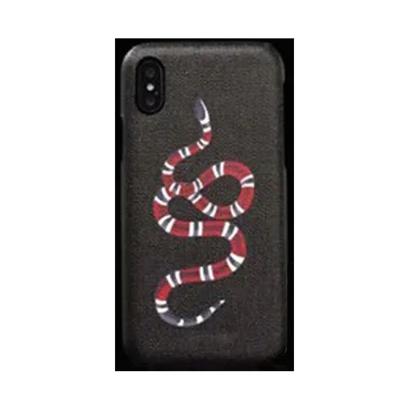 Designer klassische Handyhüllen für Apple iPhone 15 plus 14 13 12 Pro Max Samsung S24 S23 S22 Note 20 Ultra Luxury PU Leder Mobile Back Covers Shell Fundas Black Snake