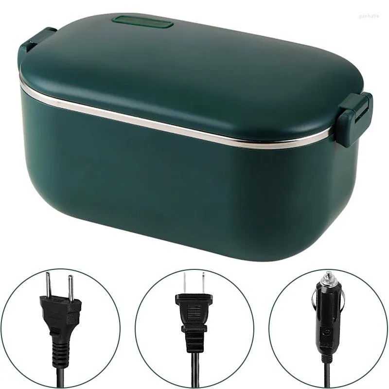 Dinnerware Sets 48W 12V 220V 110V Electric Lunch Box Office School Car Meal Heater Insulation Leak-proof Heating Warmer Container