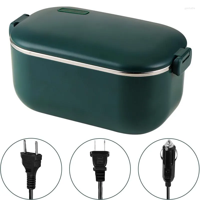 Servies Sets 48W 12V 220V 110V Elektrische Lunchbox Kantoor School Auto Maaltijd Heater Isolatie lekvrije verwarming Warmer Container