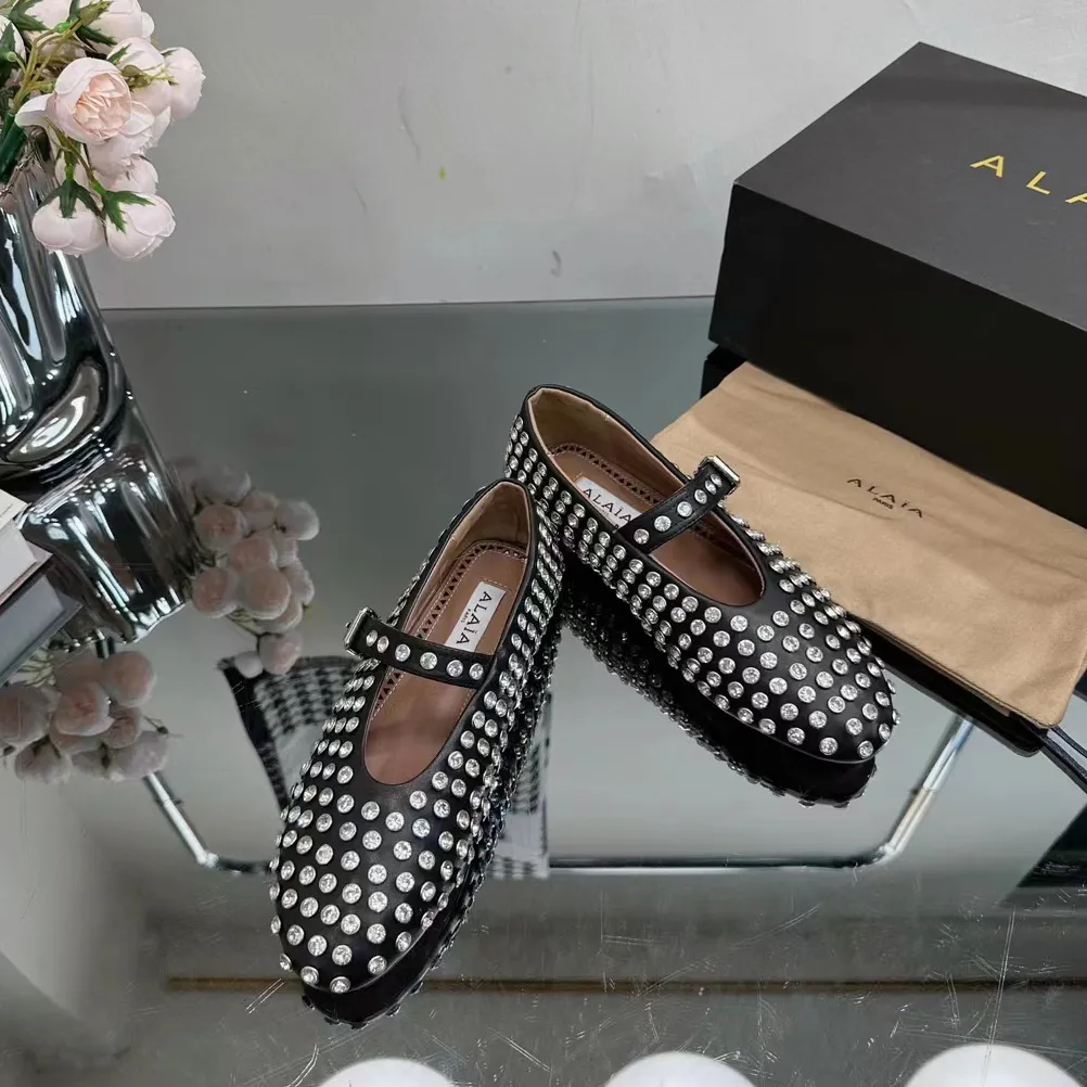 Flat Bottomed Dress Shoes Designer Shoes Women Round Toe