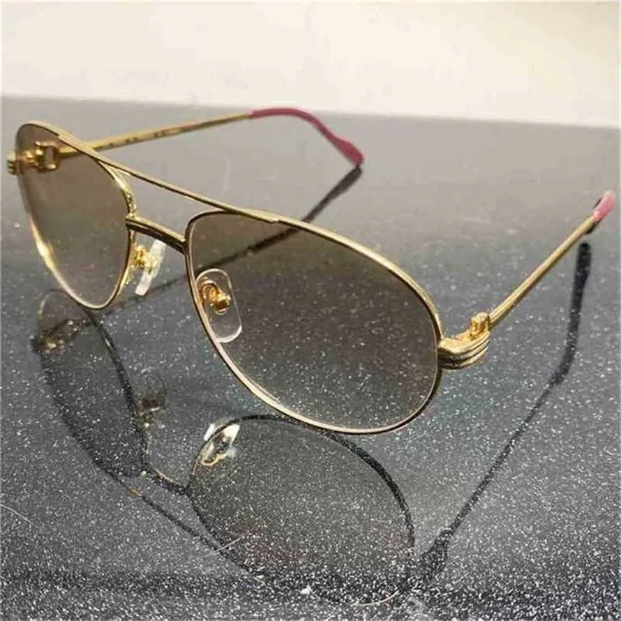 56% de réduction sur les lunettes de soleil 2023 Vintage Men Metal Designer Élégant Carter Lunes Luxury Gafas de Solkajia Nouveau