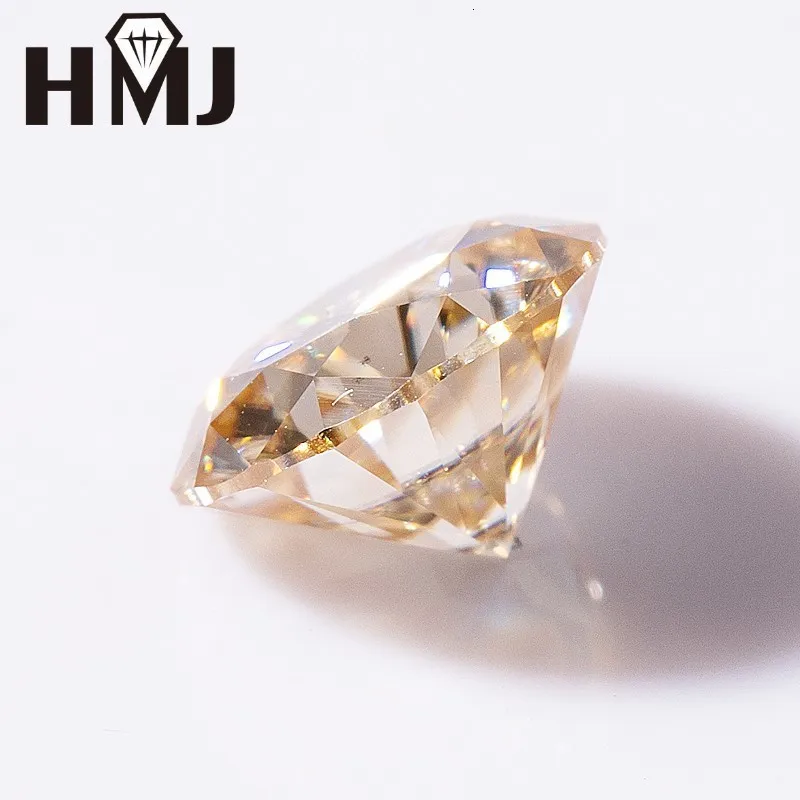Loose Diamonds Hmj D Symulowany diamentowy Diamentowy Kamień okrągły Genialny Cut Doskonałe cięcie VVS1 Klarowność do biżuterii Prezenty 230728