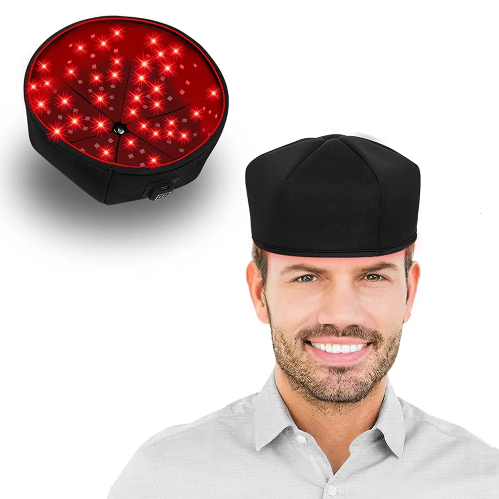 Head Massager Red Light Therapy Cap Laser 660nm 830nm Near Infrared Hair Regrowth Hat Loss Treatment Thermal Helmet Scalp 230728