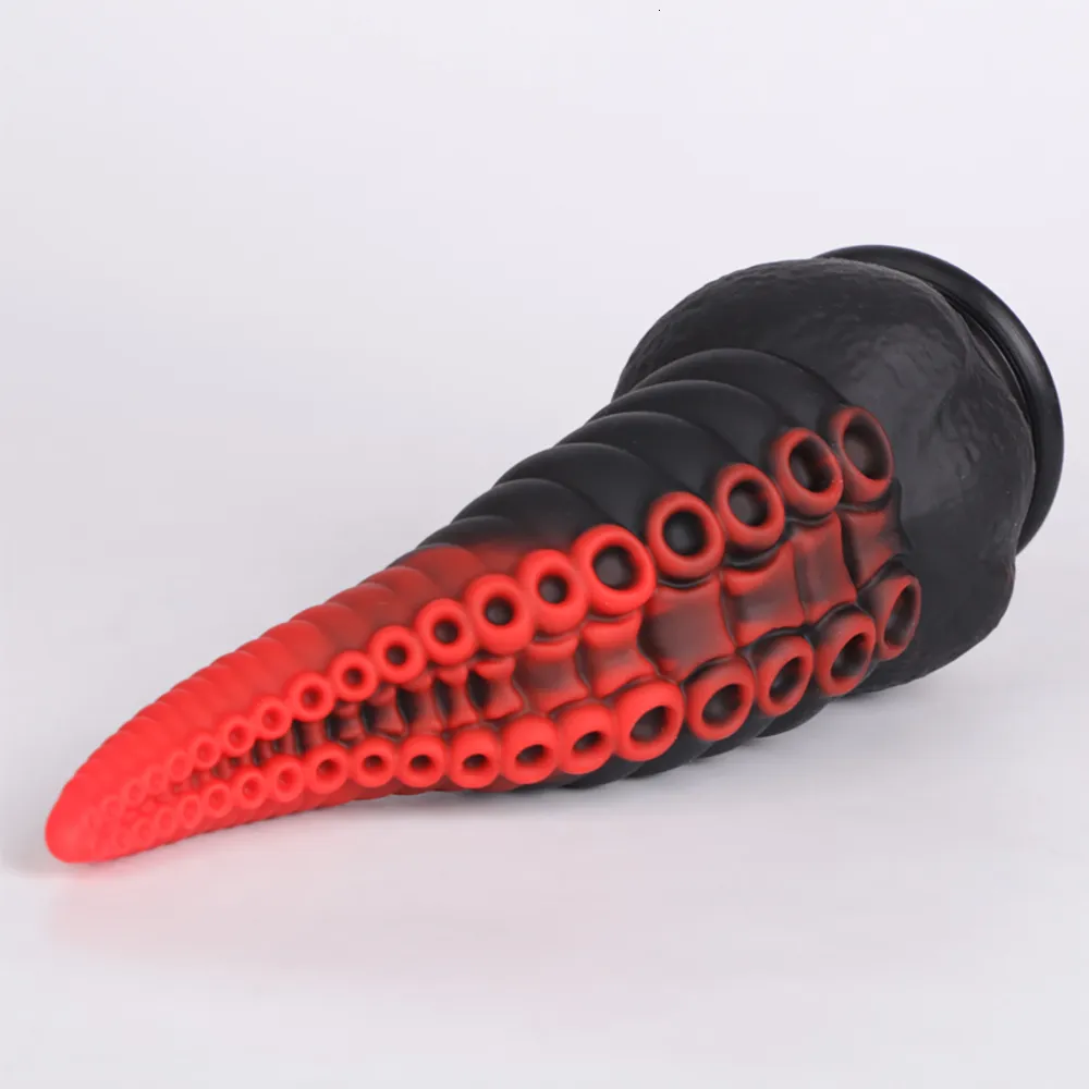 Tentacoli di polpo Plug Massaggio prostatico Buttplug Giocattoli sessuali per donna/uomo Enormi dildo anali in silicone_voghion.com