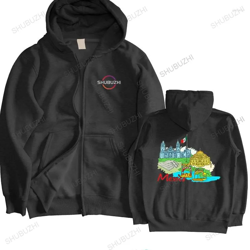 Herrtröjor homme vår tröjor män mode vintage huva kappa mexico tulum coba xel-ha park man pullover balck cool teeand hoodie