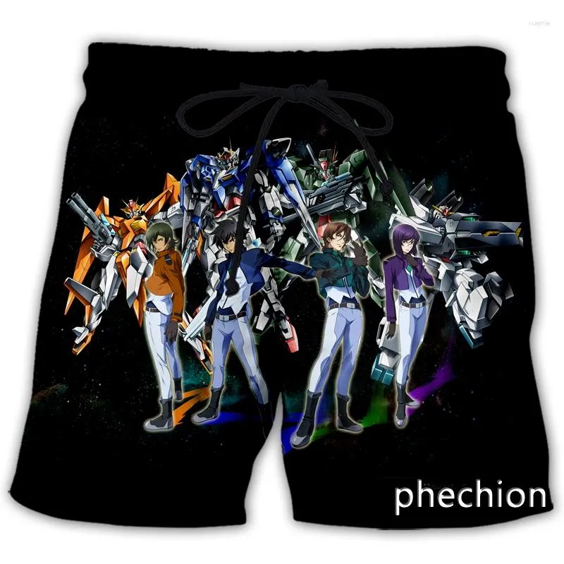 Pantaloncini da uomo Phechion Uomo/Donna Mobile Suit Gundam Hathaway Stampato in 3D Moda casual Streetwear Uomo Allentato Sportivo A112