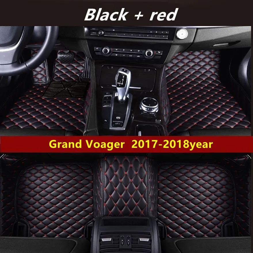AAA adapté pour Chrysler Grand Voager 2017-2018 ans tapis de sol antidérapant non toxique personnalisé car222w