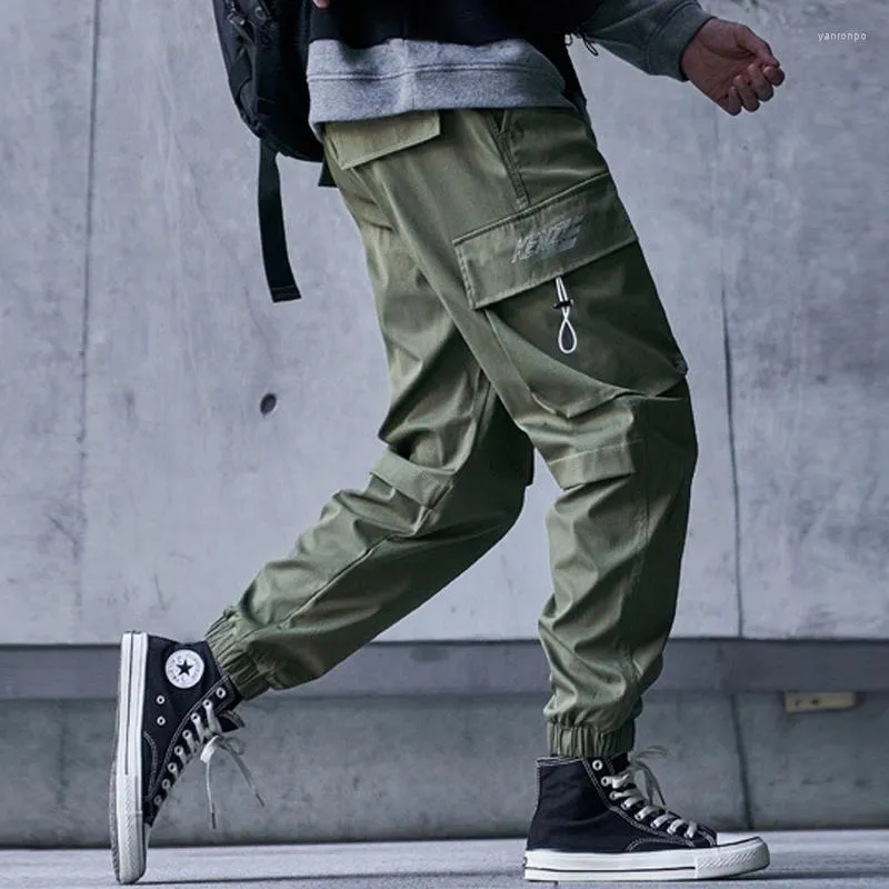 Männer Hosen 2023 Ankunft Gott Schwergewicht Armee Overalls Winter Hosen Cargo Männer Volle Länge Lose Elastische Taille Taschen