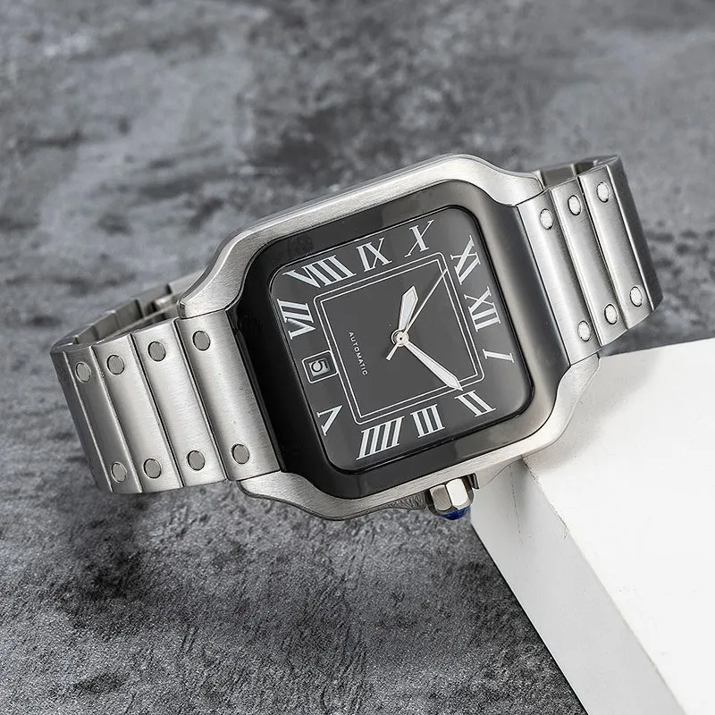 Watch u1 Elegant Fashion Men's and Women's Watch Stainless Steel Strap Imported Quartz Movement Waterproof watch