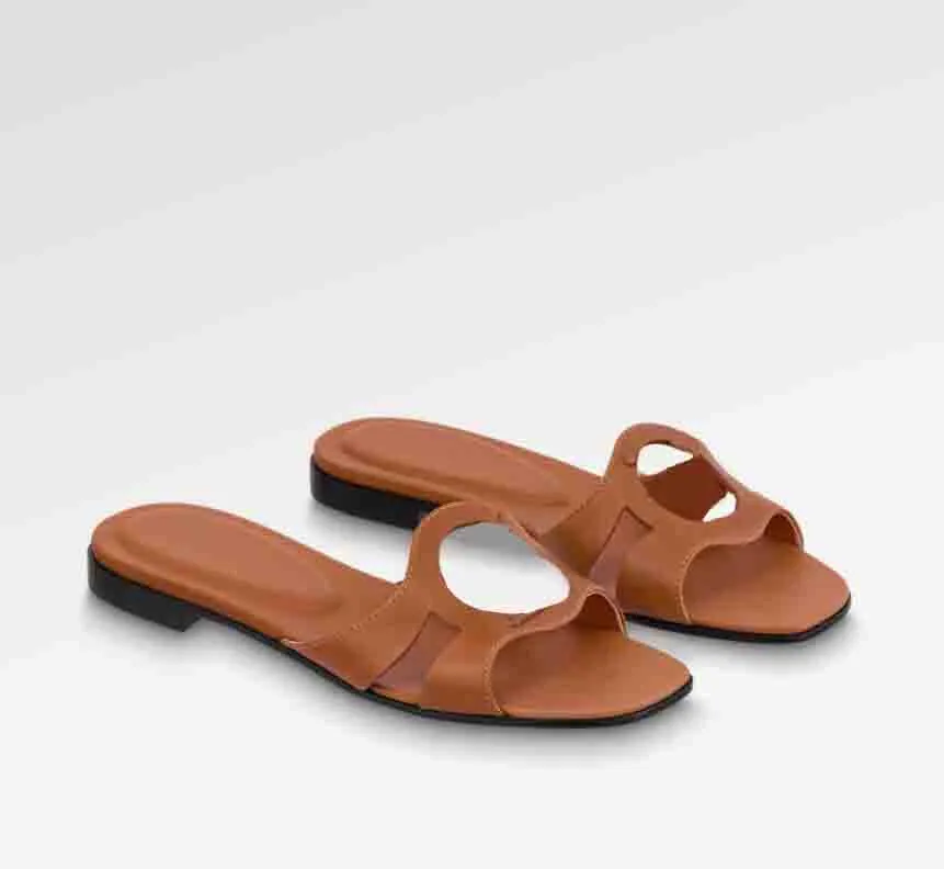 Sandálias de design de luxo sandália feminina Isola Flat Mule Mules slide sapatos de praia ao ar livre flip flop dedo aberto couro genuíno com caixa de marca 35-42