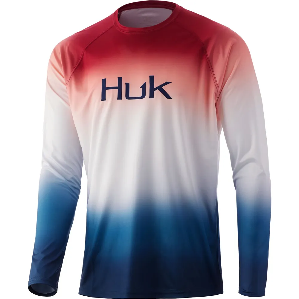 Huk Fishing Apparel Mens Long Sleeve Henderson Drysuit With Sun Protection  And UV Breathable Summer Fish Shirt Camisa De Pesca 230728 From Kua09,  $15.97