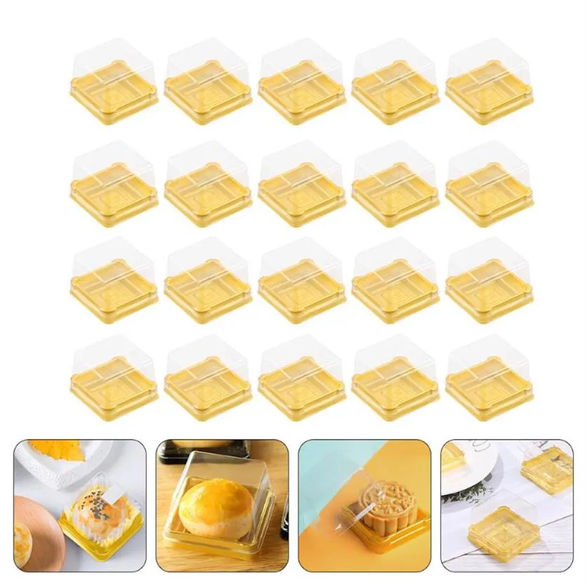 Present Wrap 150 PCS Moon Cake Blister Boxes Egg Yolk Puff Base Trays Festival2576