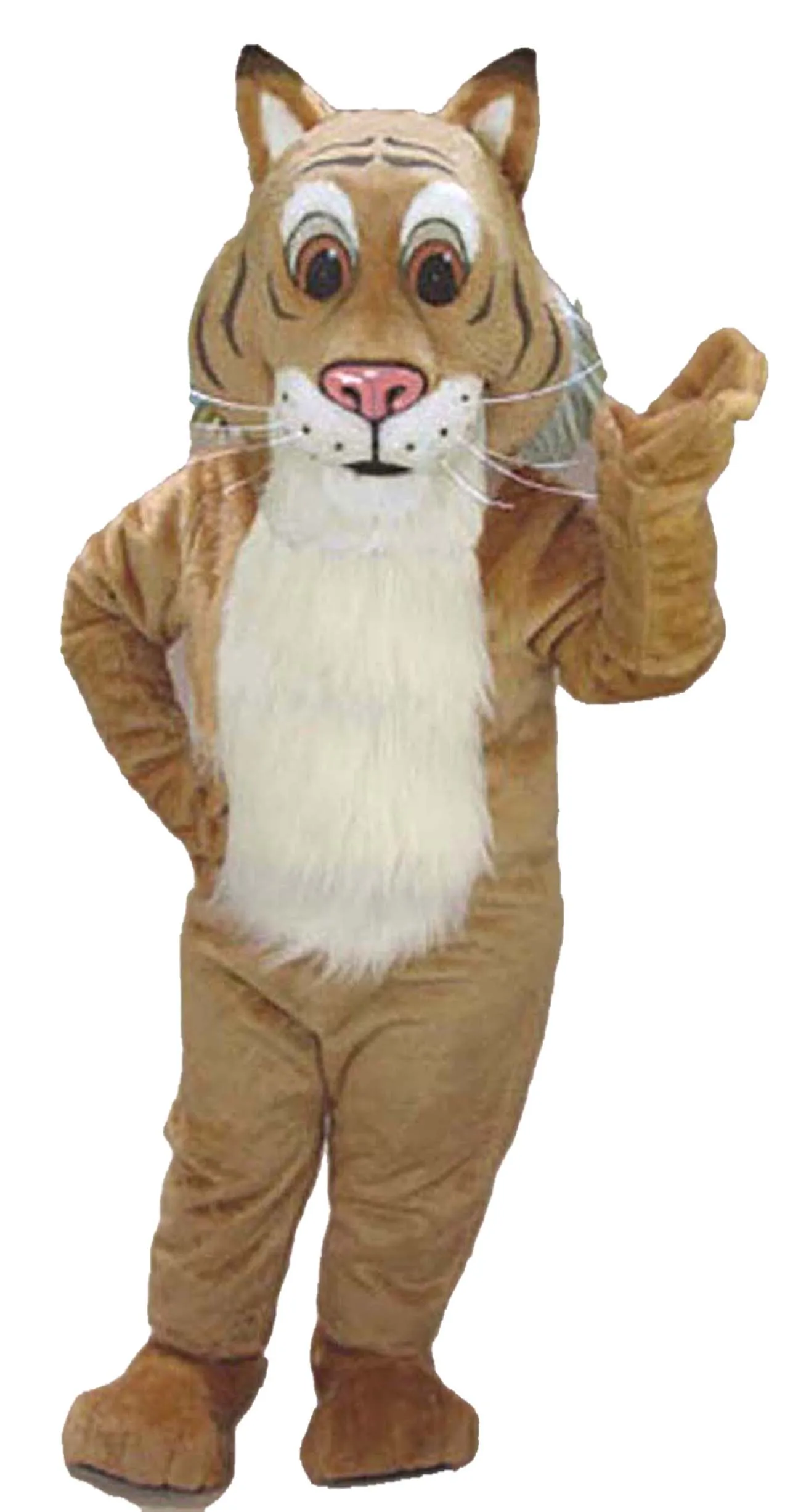 Halloween High quality FRIENDLY BOBCAT Mascot Costume Cartoon Fancy Dress fast shipping Adult Size