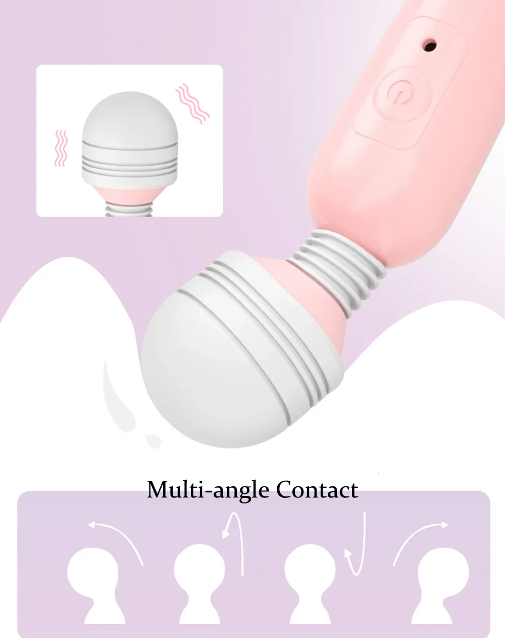 Vibratori da donna Strumenti sessuali multifrequenza Massaggiatore femminile Stick Capezzolo Stimolazione del clitoride Giocattoli per la masturbazione_voghion.com