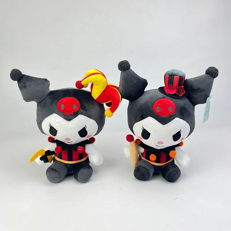 Wholesale cute Magician kuromi plush toy backpack pendant keychain doll machine prizes