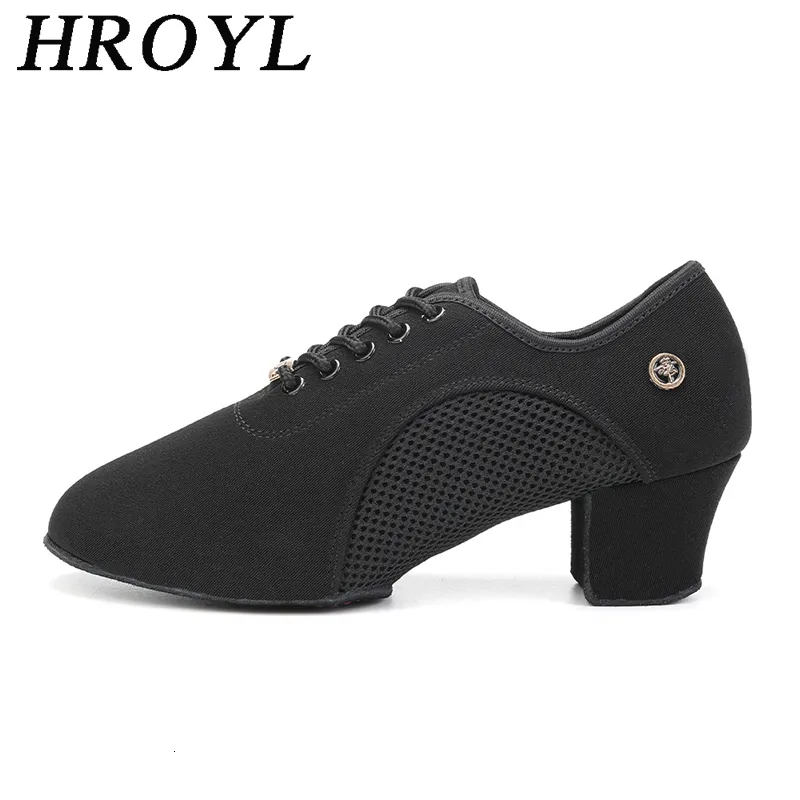 أحذية الرقص Hroyl Latin Ballroom Dance Shoes for Women-Up Practice Ene-stee stee modern salsa dance teaching shoes 230728