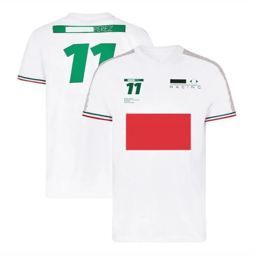 2021 Formel 1 F1 racing kostym sommaren kort ärm rund hals t-shirt bil arbetskläder anpassad polyester snabbtorkande topp stor Si268j