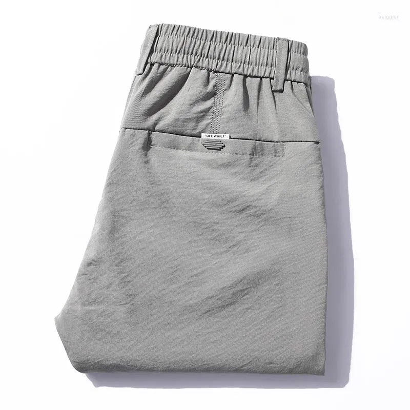 Men's Pants HCXY 2023 Summer Arrival Ankle Length Casual Trousers Men House Male Light Thin Soft Strech