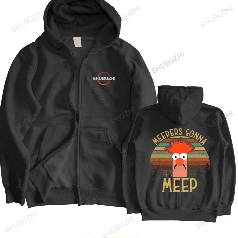 Men's Hoodies Fashion Cotton Hoody Mens Sweatshirt Hooded Loose MEEPERS GONNA MEEP Brand Clothing Many Spring Hoodie Warm Jacket Euro Size