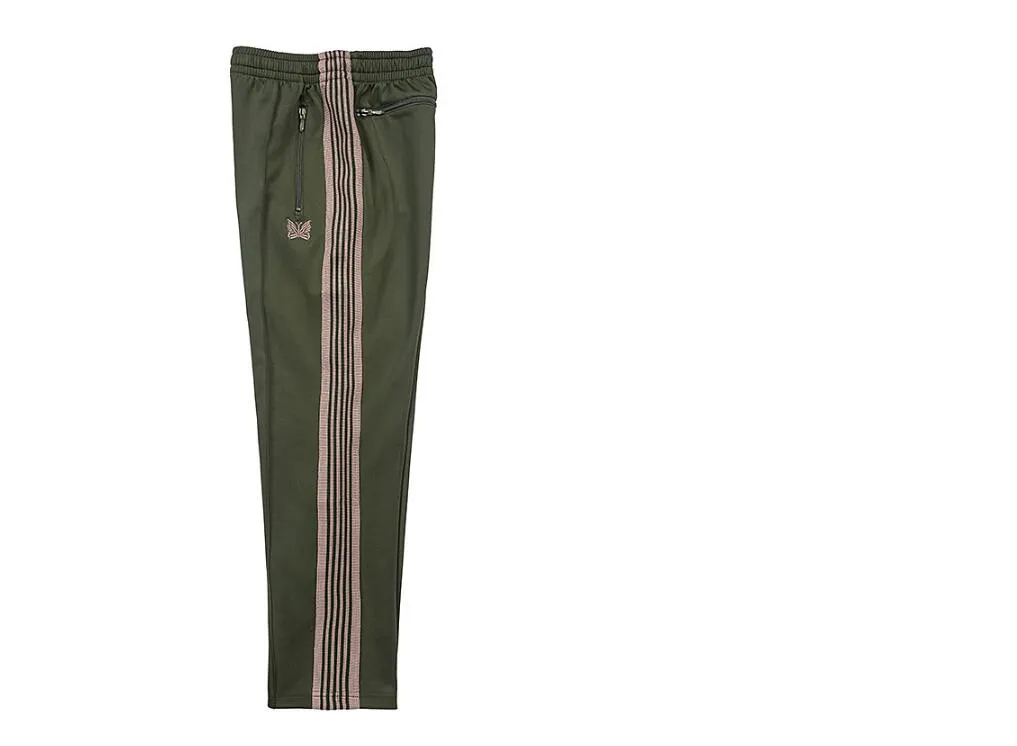 Spring Autumn Awge Needles Pants Rocky Pants Män kvinnor Hip Hop Högkvalitativ fjäril Broderi Track Sweatpants Japan Needles Byxor W1