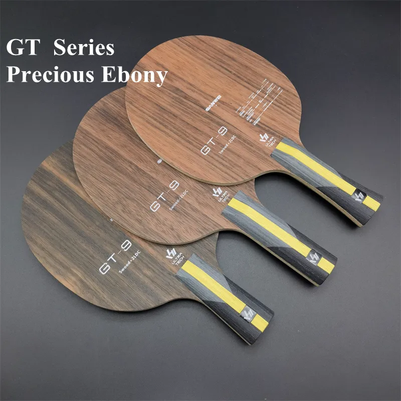 Настольный теннис Raquets Sanwei Ebony GT9 ST Ручка 52 Carbon Off Fiber Blade Ping Pong Racket Bat 230728