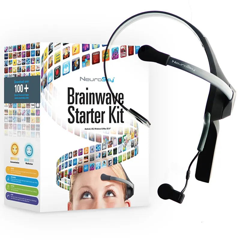 Jouets intelligents Mindwave Mobile 2 EEG Casque Brainwave Starter Kit Mind Control Brainlink Device Support SDK Secondaire développer cerveau machine 230728