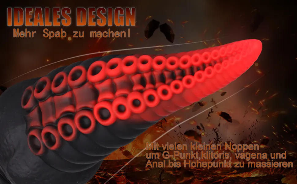 Tentacoli di polpo Plug Massaggio prostatico Buttplug Giocattoli sessuali per donna/uomo Enormi dildo anali in silicone_voghion.com