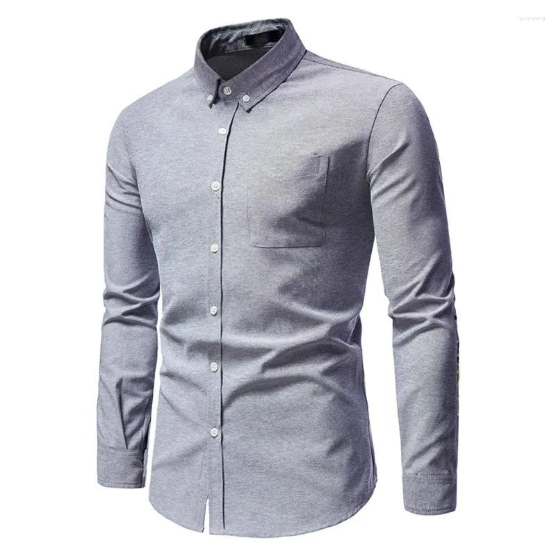 Männer Casual Hemden 2023 Frühling Mode Oxford Hemd Arm Wasser Tropfen Ethnischen Stil Farbe Passenden Langarm
