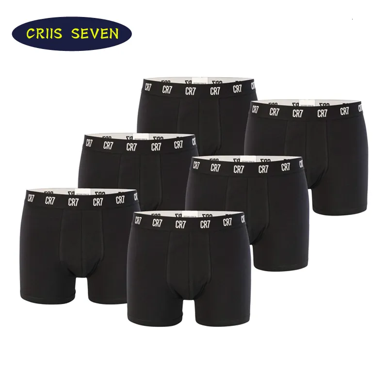 Caleçon 8 pcs / lot Caleçon Homme CR7 Hommes Sous-Vêtements Coton Boxers Sexy Caleçon Hommes Marque Homme Culotte Cristiano Ronaldo 230728