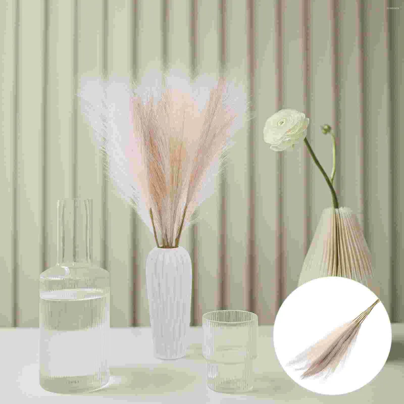 Dekorative Blumen Gras Vase Schilf falsche Pampas künstlich für Hochzeit Wohnzimmer