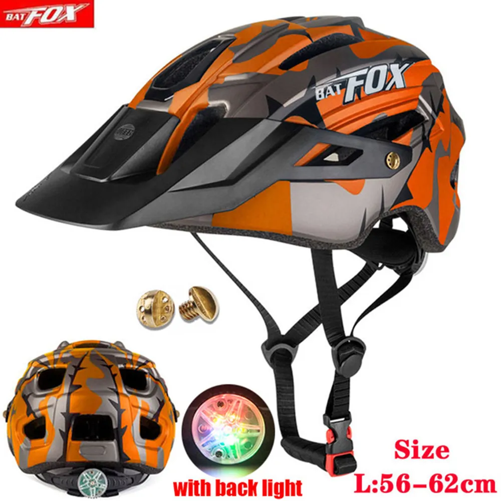 Fahrradhelme Batfox Fahrradhelm für Erwachsene Männer Frauen MTB Bike Mountain Road Sicherheit Outdoor Sports Safty 230728