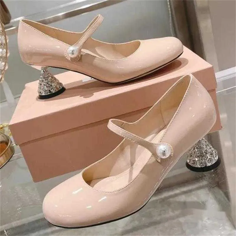 MIUI CHAISSOIRES Talons Diamond Mesh High Breshable Fête Girls Pearl Crystal High Heels Vacation Sweet Elegant Princess Chaussures