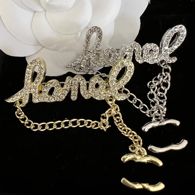 Luksusowy projektant broda broote marka 18k złota platowana kryształowa broszka dhinestone lady pearl pin damskie małżeństwo przy przyjęciu biżuterii Akcesoria biżuterii