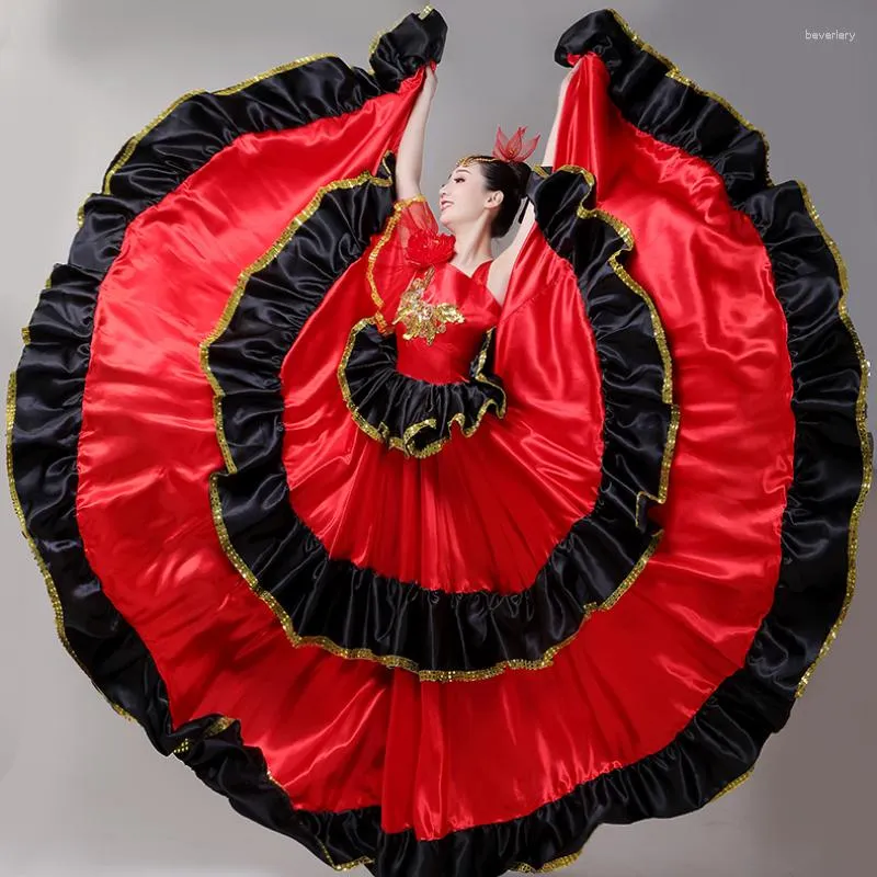 Stage Wear FEECOLOR Ballo Spagnolo Abito Da Toro Flamenco Gonna Rotonda  Costume Da Carnevale Donna Adulta 180 720 Gradi Da 39,26 €