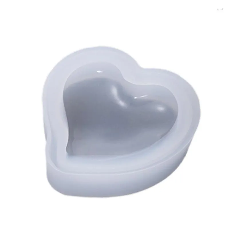 Strumenti Bakeware Stampo per colla epossidica di cristallo fai-da-te Stampo per torta in silicone a forma di cuore Strumento di cottura decorativo Fondente Muffa per biscotti Sapone al cioccolato