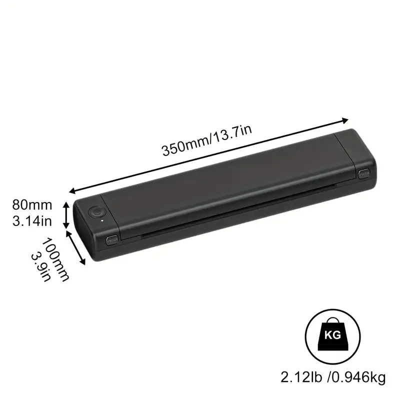 Imprimante Portable Sans Fil M08F, Imprimante Mobile Thermique