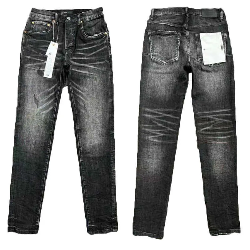 Designer Lila Jeans Marke Mode Herren Jean Distressed Motorrad Biker Rock Skinny Slim Ripped Loch Brief Top Qualität Hip Hop Denim Hosen Iu1d