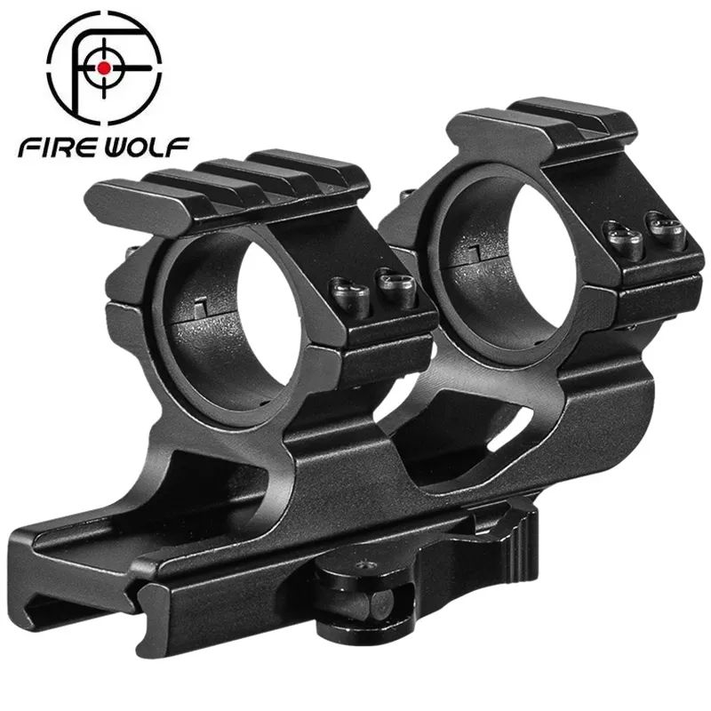 25.4/30mm QD Scope Mount Double Ring Contilever Mount Riflescope 20 mm Weaver Rail Torch Torch